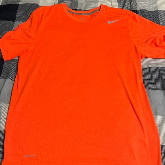 Dri-fit large bright orange shirt in like new condition. - Picture 1 of 4
